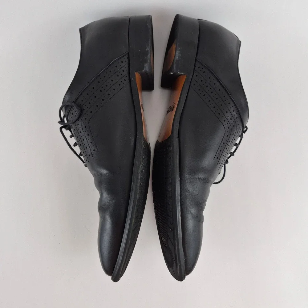 Stacy Adams Men's 25585-001 Black Leather Perforated Oxford Dress Shoes Size 13M
